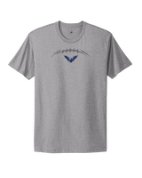 Lackawanna College Falcons PA Football Laces - Mens Select Cotton T-Shirt