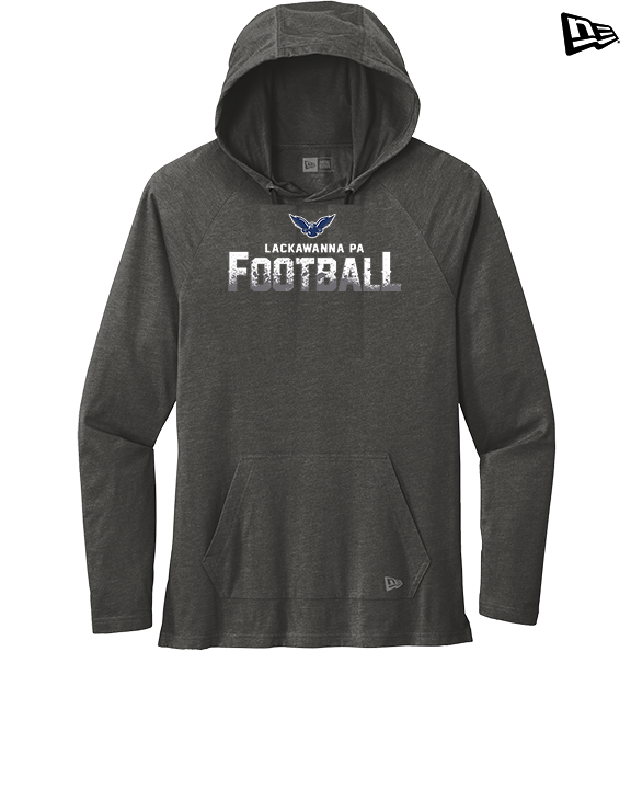 Lackawanna College Falcons PA Football Logo - New Era Tri-Blend Hoodie