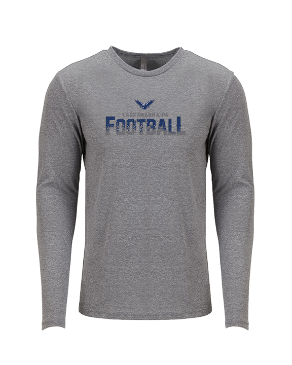 Lackawanna College Falcons PA Football Logo - Tri-Blend Long Sleeve
