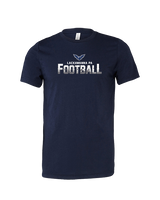 Lackawanna College Falcons PA Football Logo - Tri-Blend Shirt