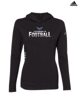 Lackawanna College Falcons PA Football Logo - Womens Adidas Hoodie
