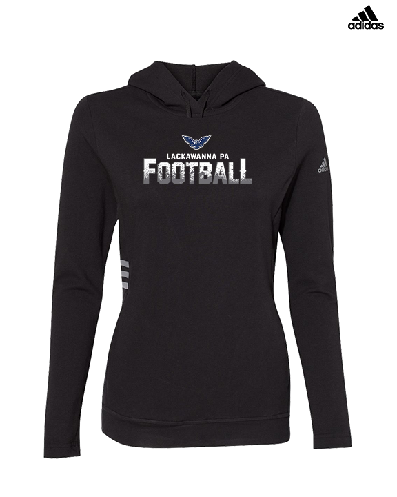 Lackawanna College Falcons PA Football Logo - Womens Adidas Hoodie
