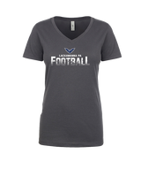 Lackawanna College Falcons PA Football Logo - Womens Vneck