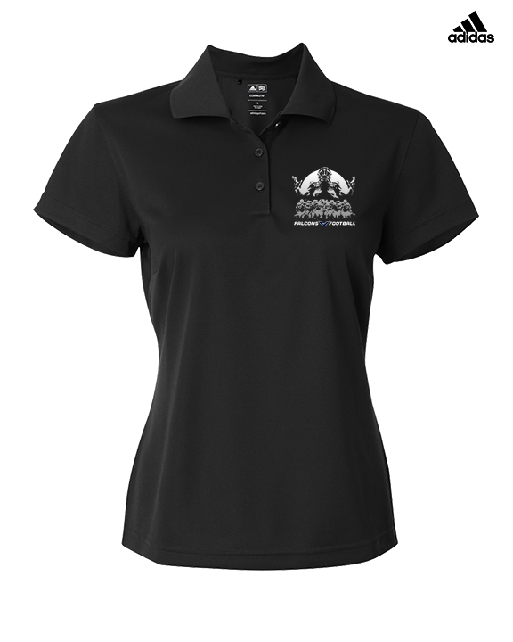 Lackawanna College Falcons PA Football Unleashed - Adidas Womens Polo