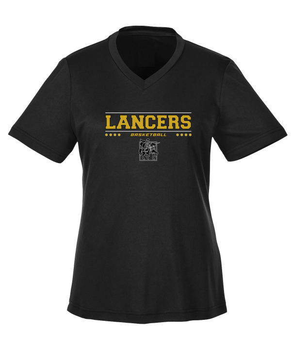 Lafayette HS Boys Basketball Border - Womens Performance Shirt
