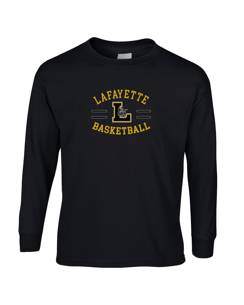 Lafayette HS Boys Basketball Curve - Mens Cotton Long Sleeve