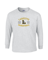Lafayette HS Boys Basketball Curve - Mens Cotton Long Sleeve
