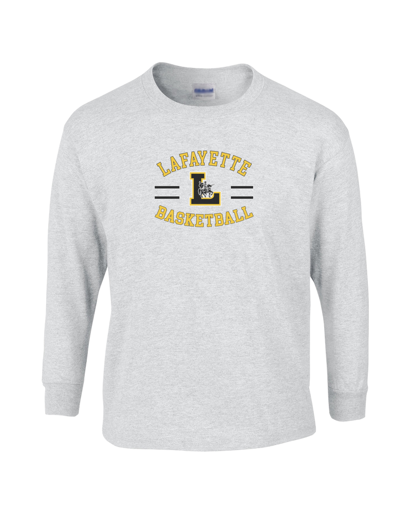Lafayette HS Boys Basketball Curve - Mens Cotton Long Sleeve