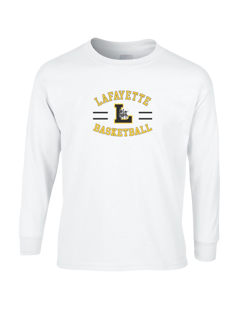 Lafayette HS Boys Basketball Curve - Mens Cotton Long Sleeve