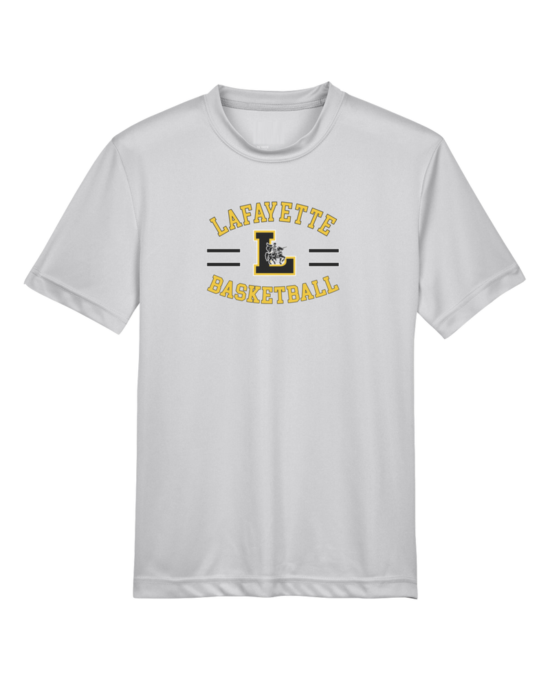Lafayette HS Boys Basketball Curve - Youth Performance T-Shirt