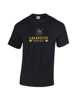 Lafayette HS Boys Basketball Stacked - Cotton T-Shirt