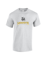 Lafayette HS Boys Basketball Stacked - Cotton T-Shirt