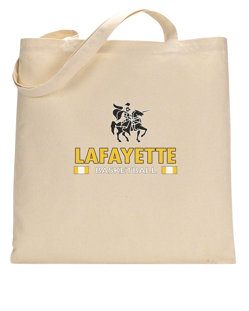Lafayette HS Boys Basketball Stacked - Tote Bag