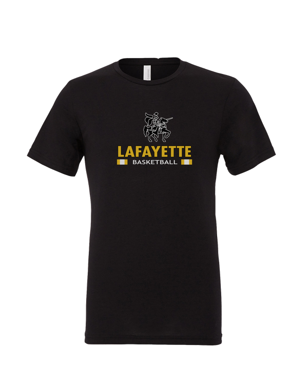 Lafayette HS Boys Basketball Stacked - Mens Tri Blend Shirt
