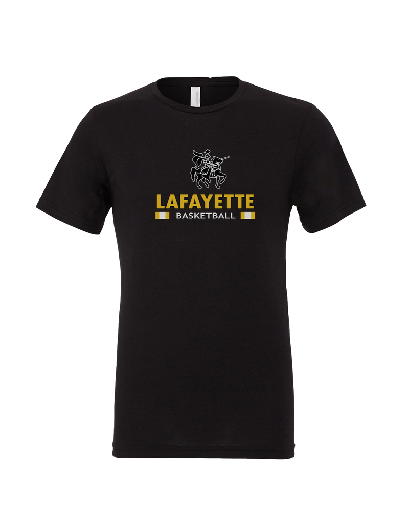 Lafayette HS Boys Basketball Stacked - Mens Tri Blend Shirt