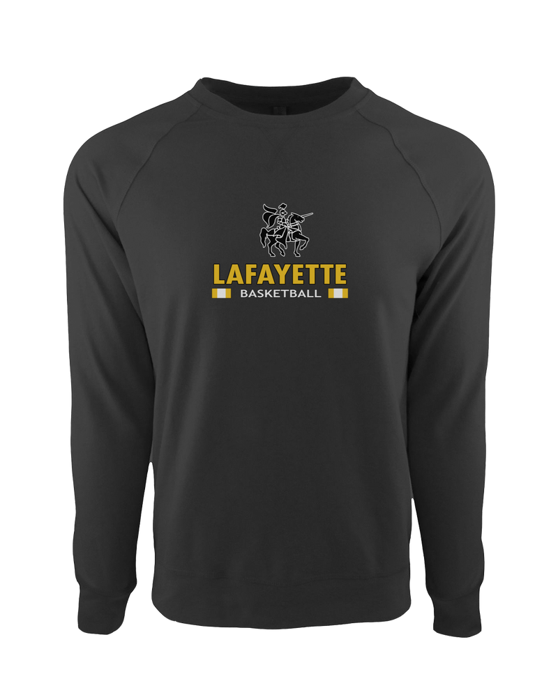 Lafayette HS Boys Basketball Stacked - Crewneck Sweatshirt