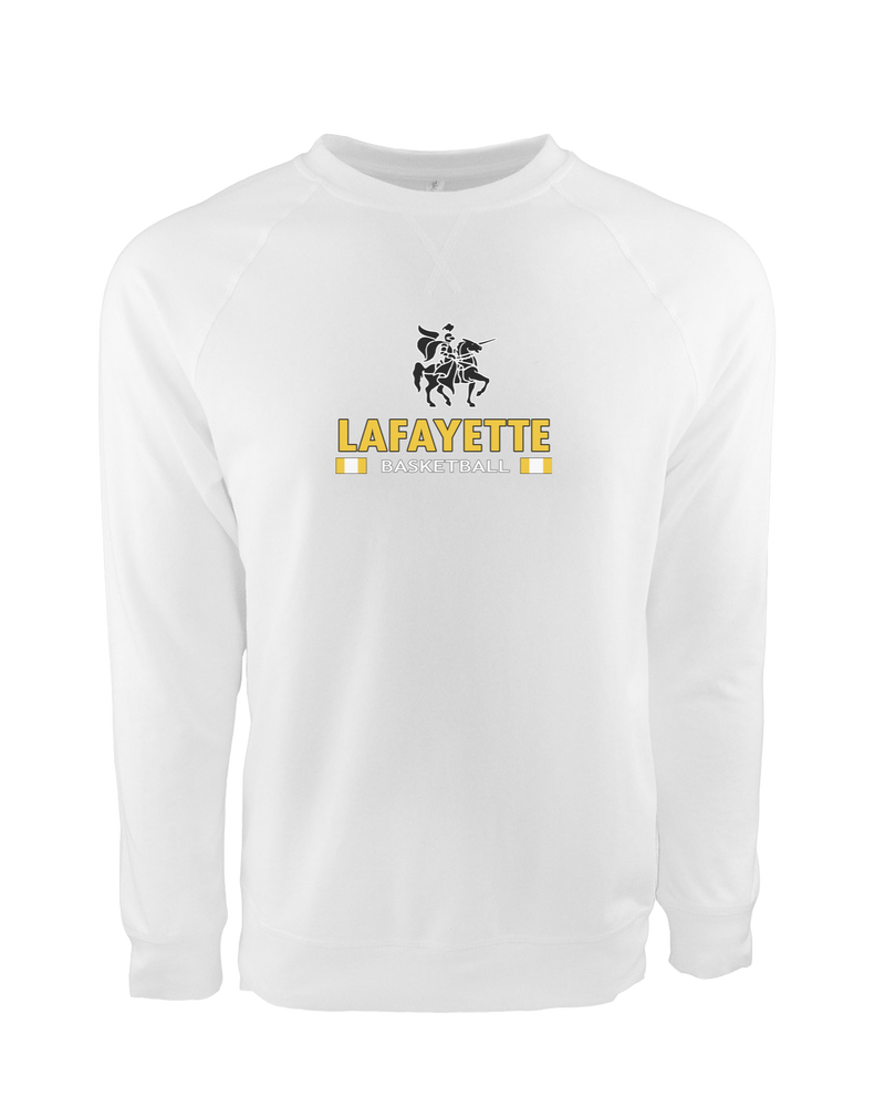 Lafayette HS Boys Basketball Stacked - Crewneck Sweatshirt