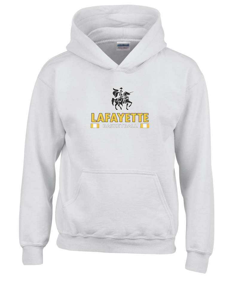 Lafayette HS Boys Basketball Stacked - Cotton Hoodie