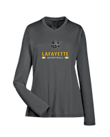 Lafayette HS Boys Basketball Stacked - Womens Performance Long Sleeve