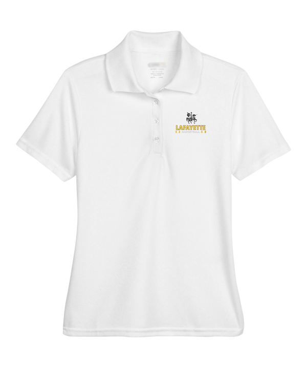 Lafayette HS Boys Basketball Stacked - Womens Polo
