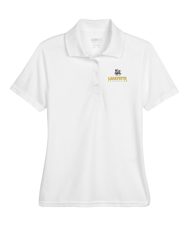 Lafayette HS Boys Basketball Stacked - Womens Polo