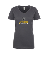 Lafayette HS Boys Basketball Stacked - Womens V-Neck