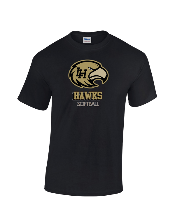 Laguna Hills HS Softball Shadow - Cotton T-Shirt