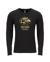 Laguna Hills HS Softball Shadow - Tri Blend Long Sleeve