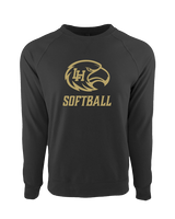 Laguna Hills HS Softball Logo Darks - Crewneck Sweatshirt