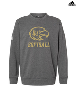 Laguna Hills HS Softball Logo Darks - Mens Adidas Crewneck