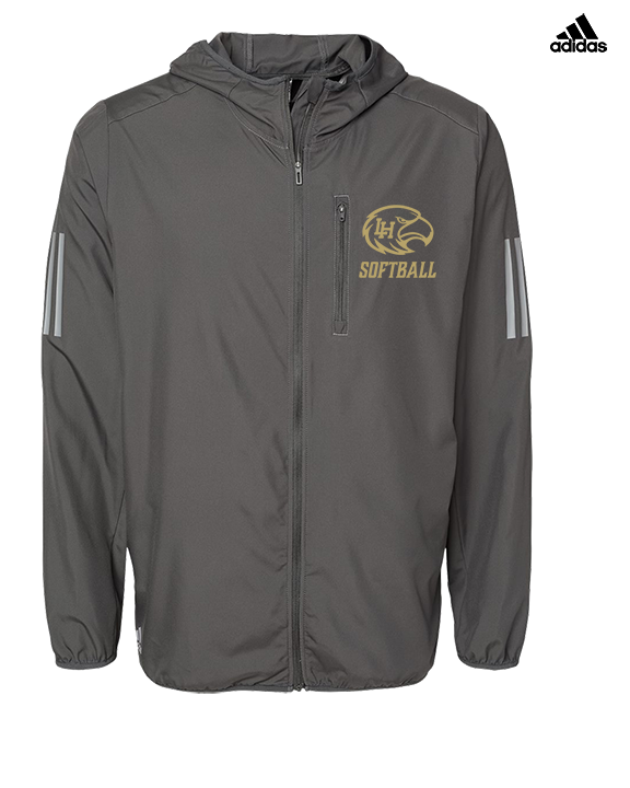 Laguna Hills HS Softball Logo Darks - Mens Adidas Full Zip Jacket
