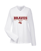 Lake Gibson HS Football Border - Womens Performance Longsleeve