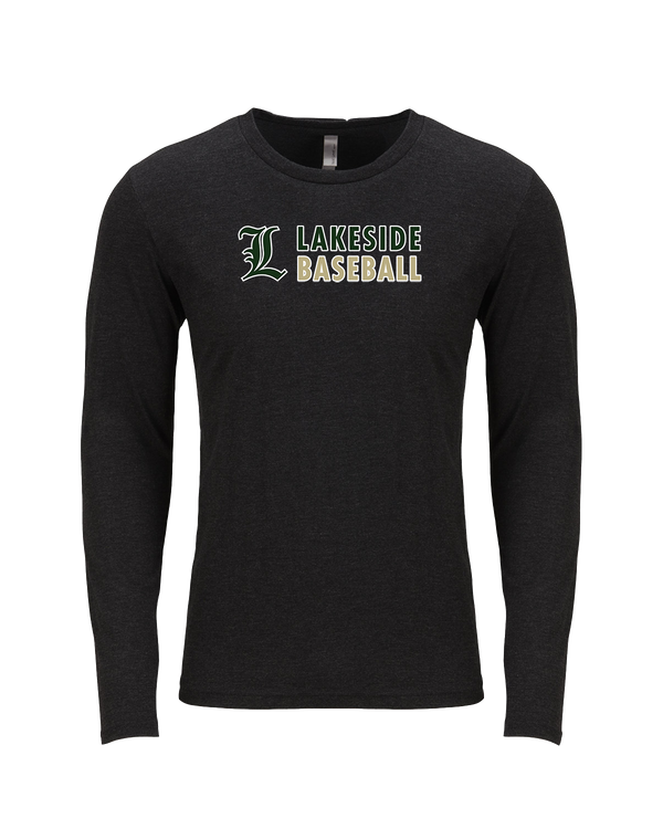 Lakeside HS Baseball Basic - Tri Blend Long Sleeve