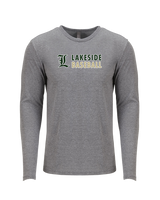 Lakeside HS Baseball Basic - Tri Blend Long Sleeve