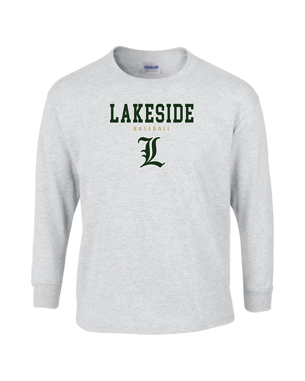 Lakeside HS Baseball Block - Mens Basic Cotton Long Sleeve