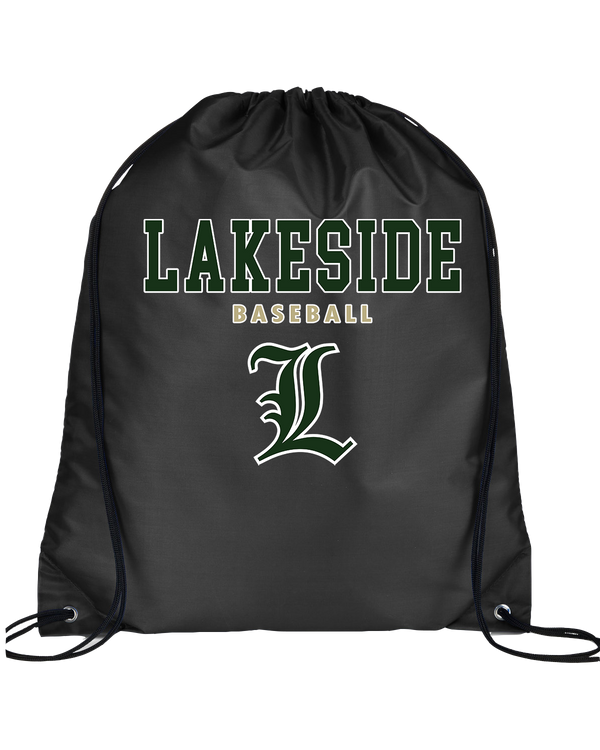 Lakeside HS Baseball Block - Drawstring Bag