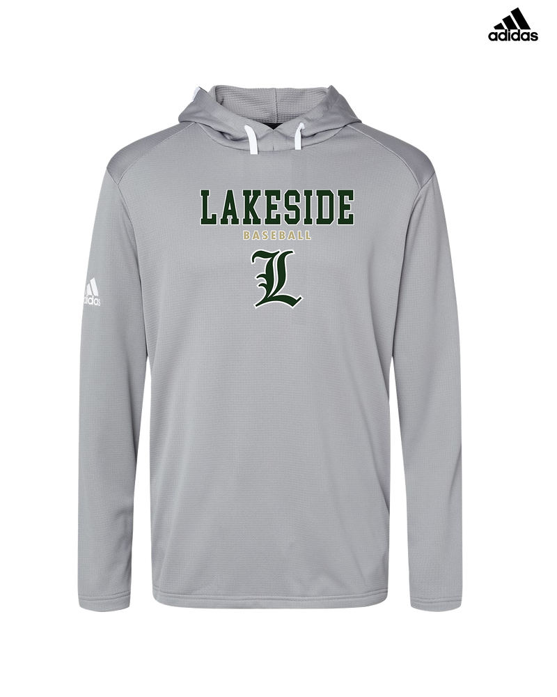 Lakeside HS Baseball Block - Adidas Men's Hooded Sweatshirt