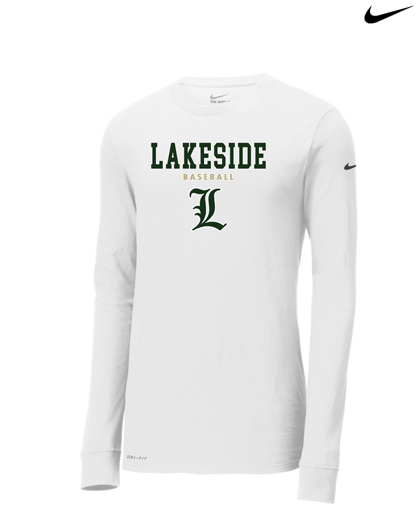 Lakeside HS Baseball Block - Nike Dri-Fit Poly Long Sleeve