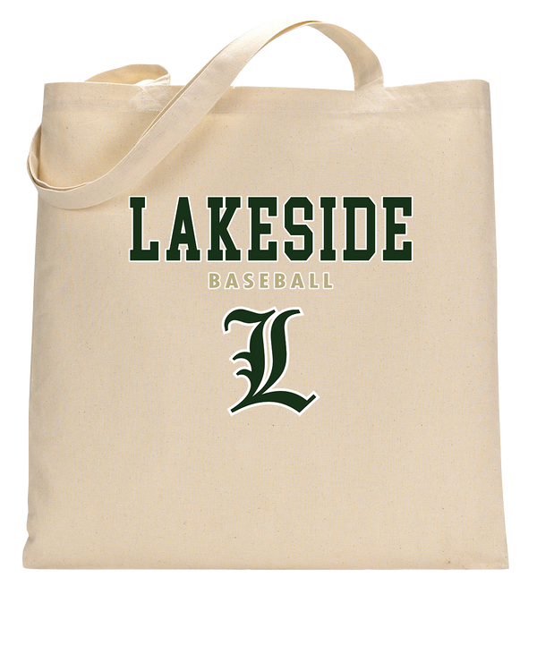 Lakeside HS Baseball Block - Tote Bag