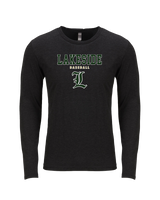 Lakeside HS Baseball Block - Tri Blend Long Sleeve