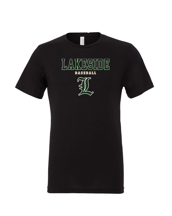 Lakeside HS Baseball Block - Mens Tri Blend Shirt