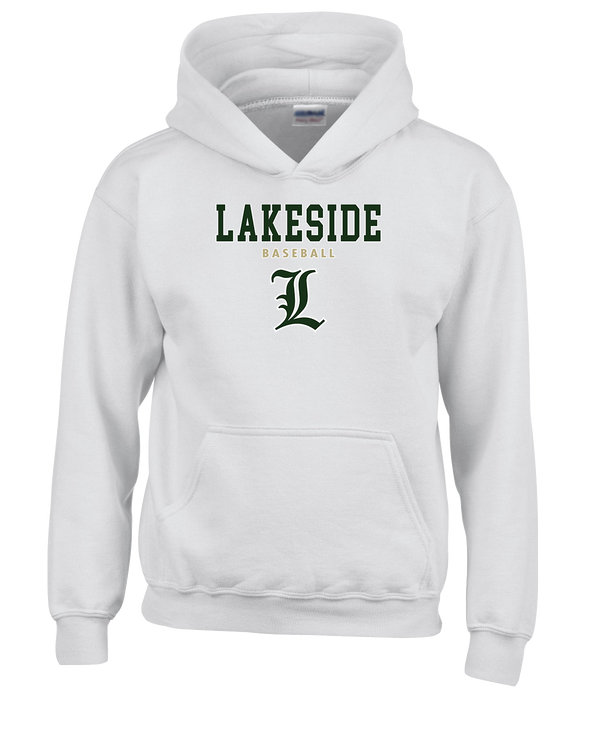 Lakeside HS Baseball Block - Cotton Hoodie