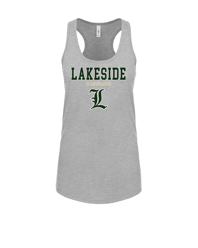 Lakeside HS Baseball Block - Womens Tank Top