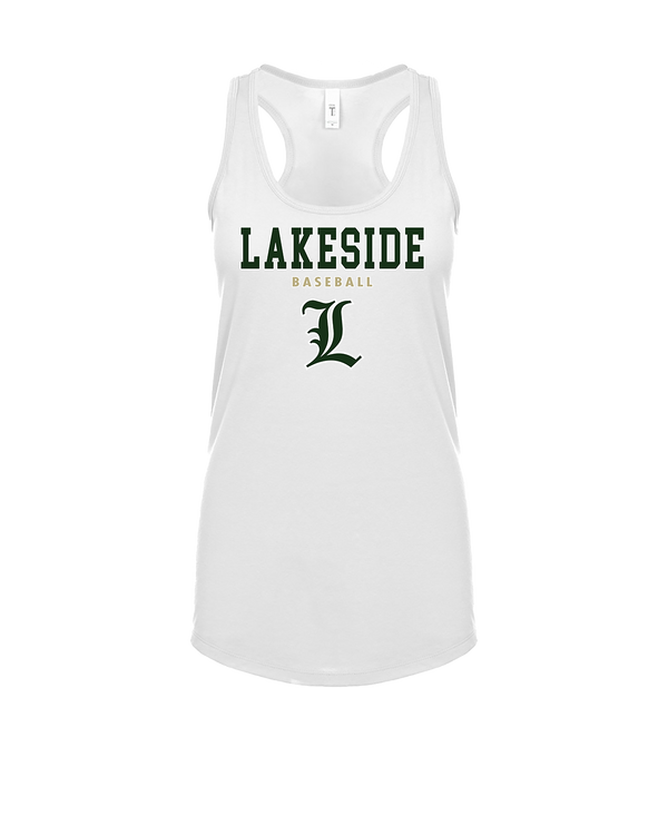 Lakeside HS Baseball Block - Womens Tank Top