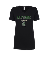 Lakeside HS Baseball Block - Womens V-Neck