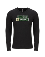 Lakeside HS Baseball Pennant - Tri Blend Long Sleeve