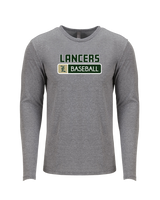 Lakeside HS Baseball Pennant - Tri Blend Long Sleeve