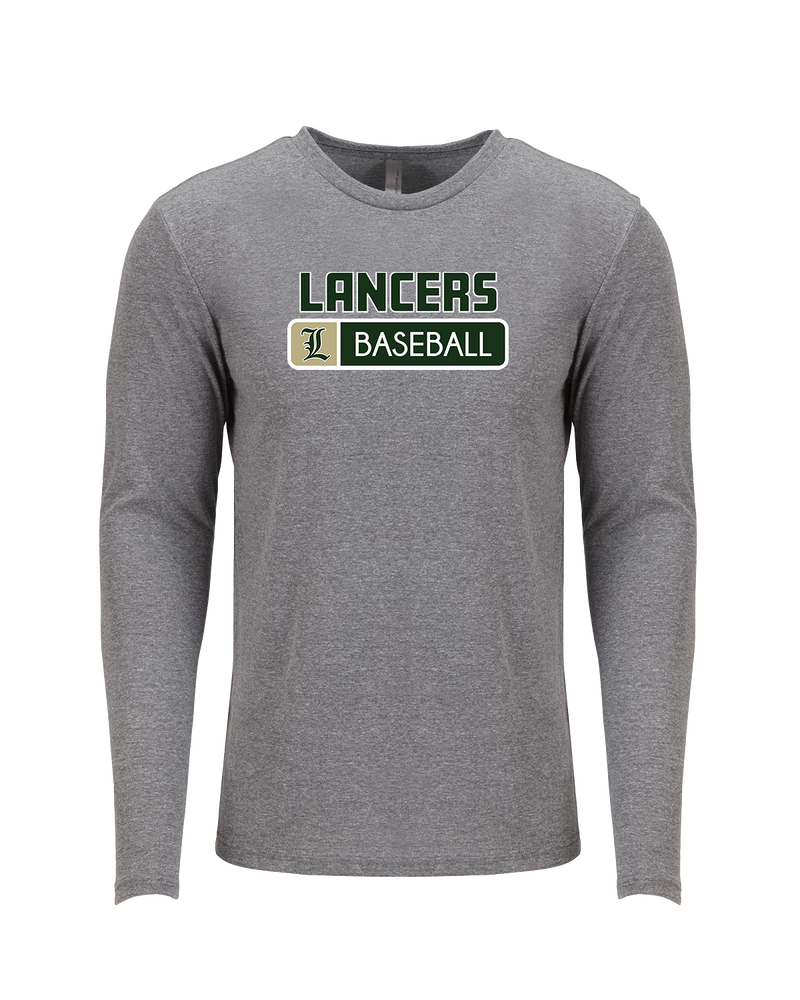 Lakeside HS Baseball Pennant - Tri Blend Long Sleeve