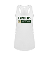 Lakeside HS Baseball Pennant - Womens Tank Top