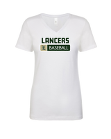 Lakeside HS Baseball Pennant - Womens V-Neck